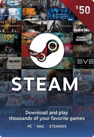 $50 Steam Gift Card