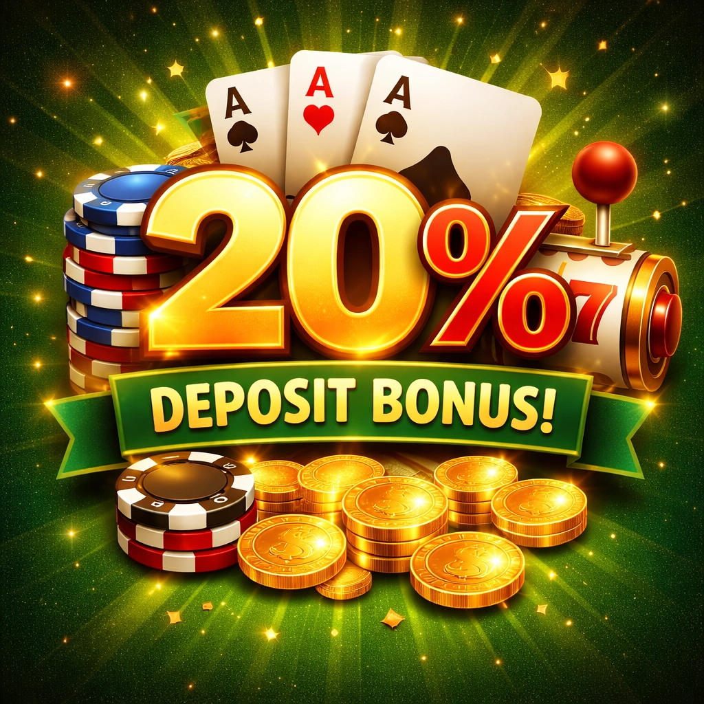 20% Deposit Bonus (Up to 50$)